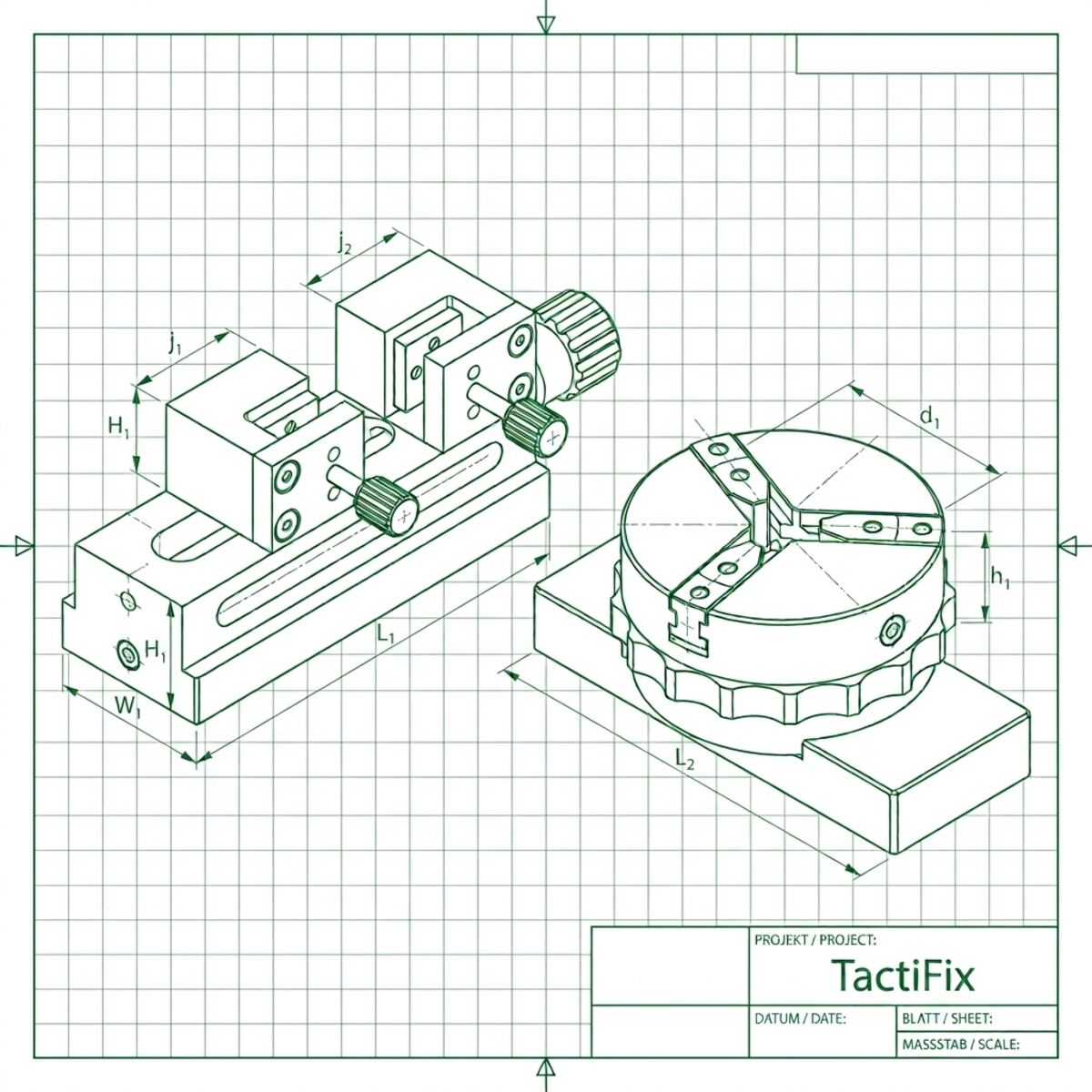 Technical drawing of TactiFix